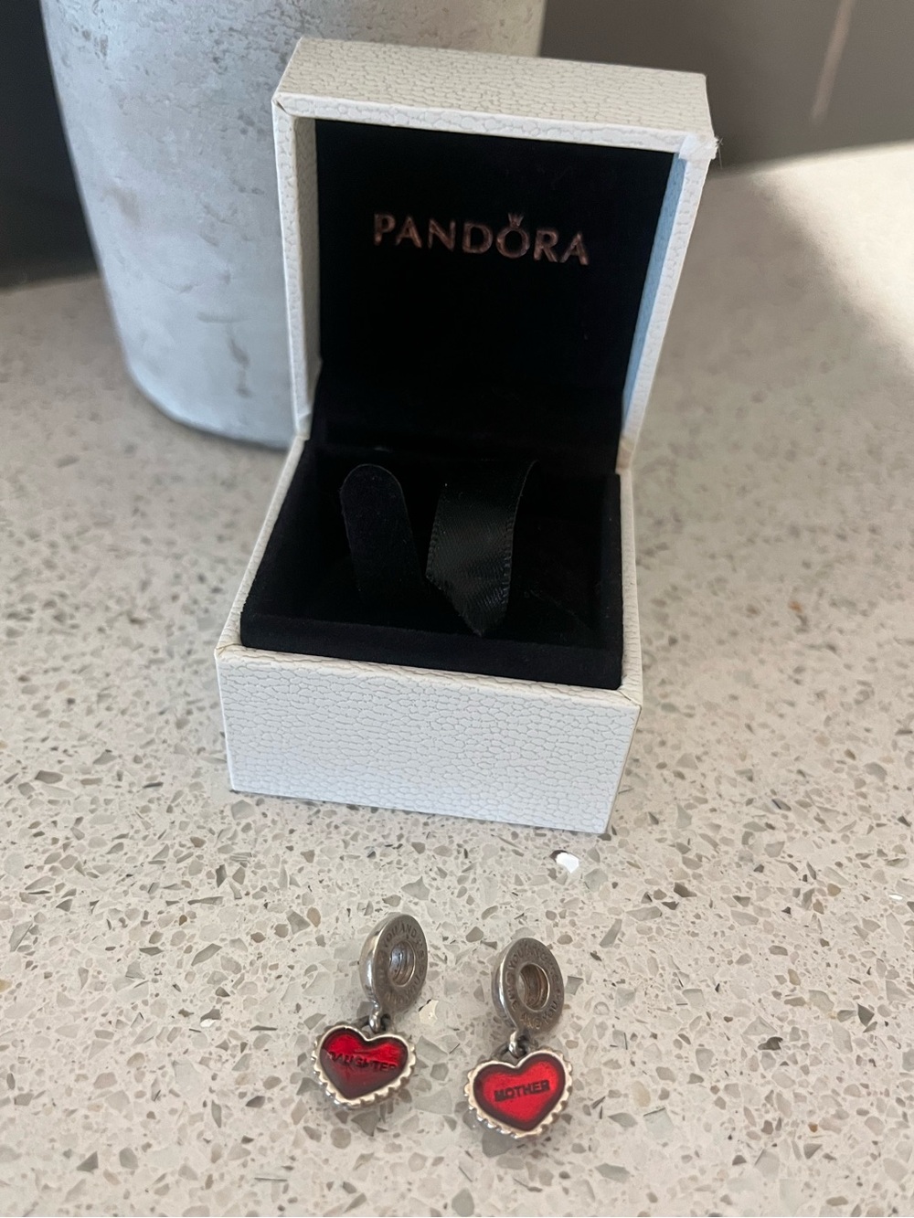 Authentic Pandora Piece of My Heart Mother / Daughter Charm - Picture 3 of 9